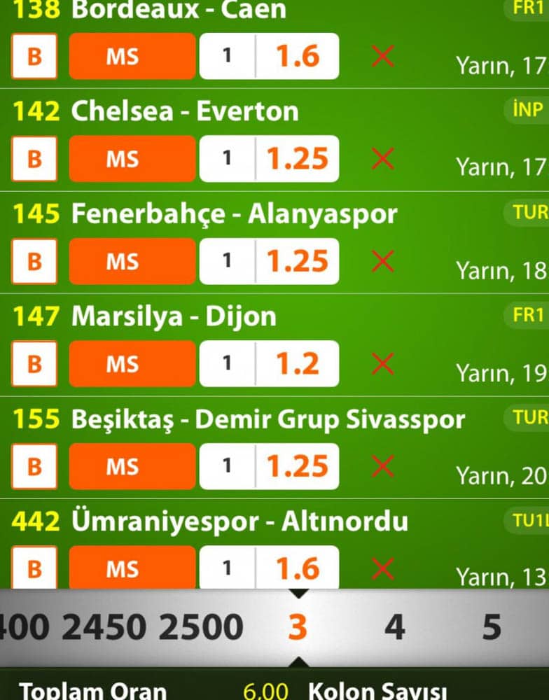 iddaa oynanan siteler